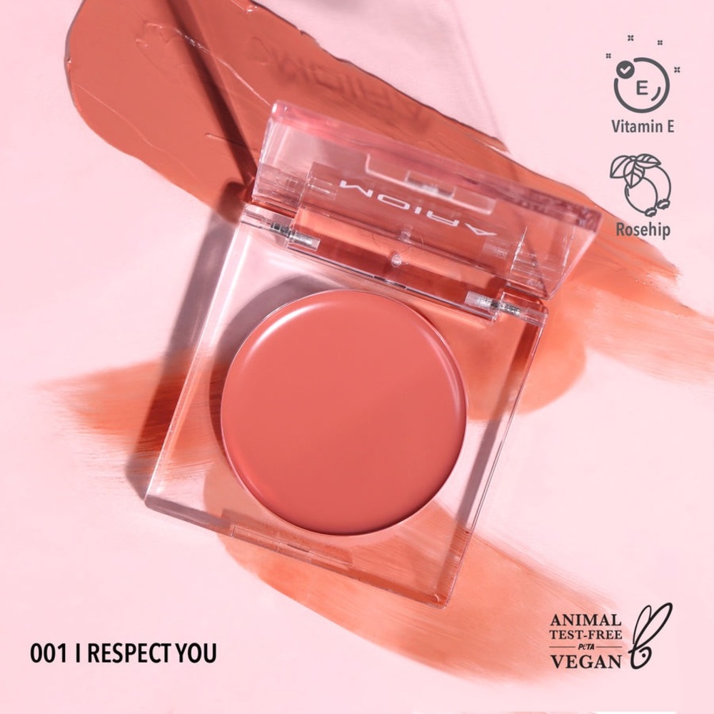 Moira Beauty Lightweight Buildable Dewy Cream Blush Vegan Cruelty-Free Makeup